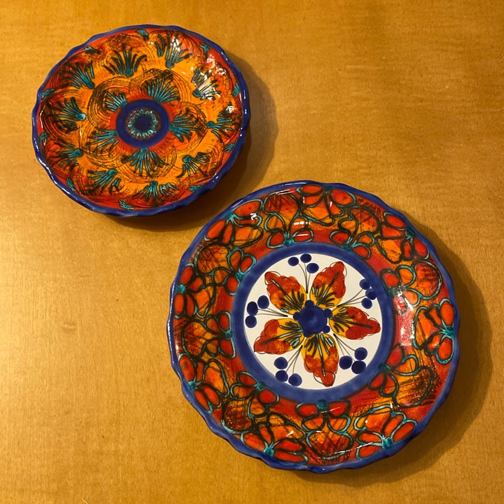 Martini Marisa Antica Siena - Hand painted plates from Siena, Italy